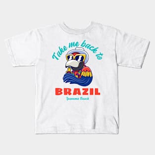 Ipanema Beach Brazil Vacation Rio De Janeiro Kids T-Shirt